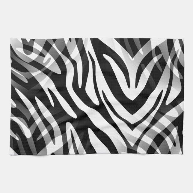 Abstrakt Zebra Küchentuch (Horizontal)