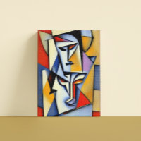 Abstrakt Zen Cubist Canvas Print