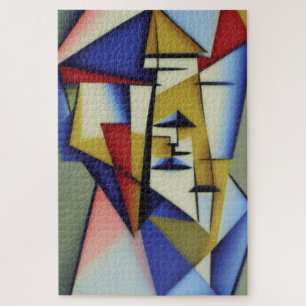 Abstrakt Zen Cubist Jigsaw Puzzle
