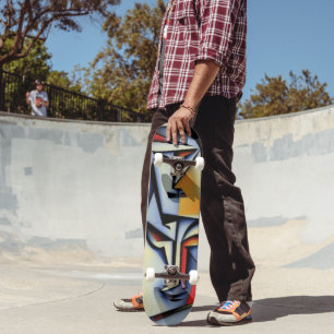 Abstrakt Zen-Kubist-Skateboard Skateboard