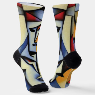 Abstrakt Zen Kubist Socken