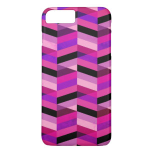 Abstrakt Zickzack/Herringbone   Purpur und Violett Case-Mate iPhone Hülle