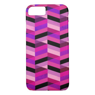 Abstrakt Zickzack/Herringbone Purpur und Violett Case-Mate iPhone Hülle