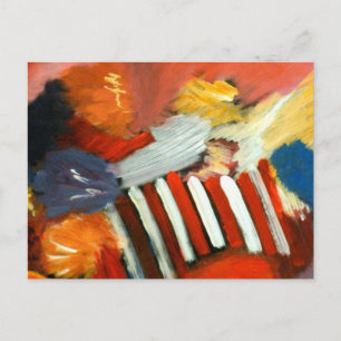 Abstrakt zum Zirkus Postkarte