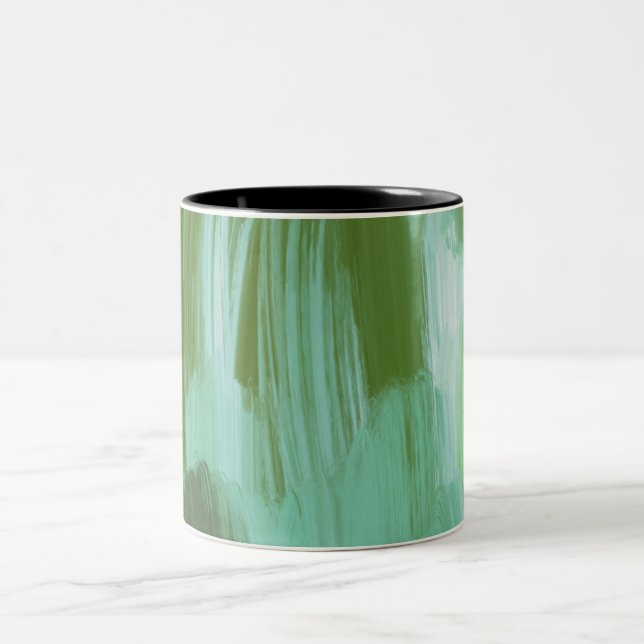 Abstrakt Zweifarbige Tasse (Mittel)