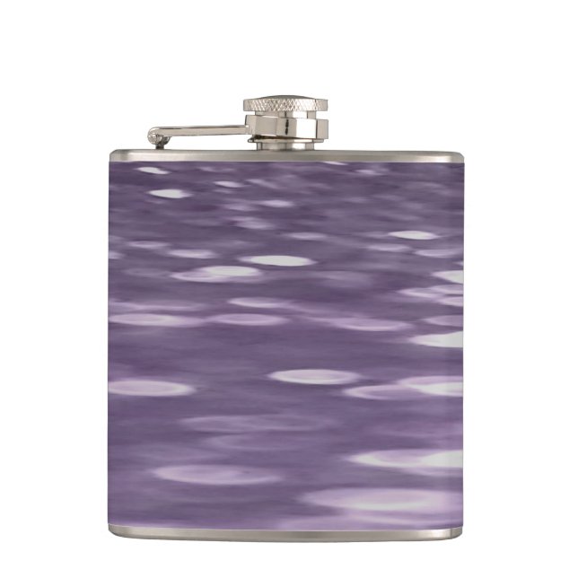 Abstrakte 1: Ultra Violet Shimmer Flachmann (Vorderseite)