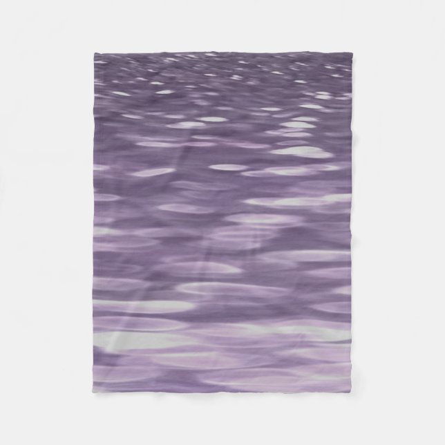 Abstrakte 1: Ultra Violet Shimmer Fleecedecke (Vorderseite)