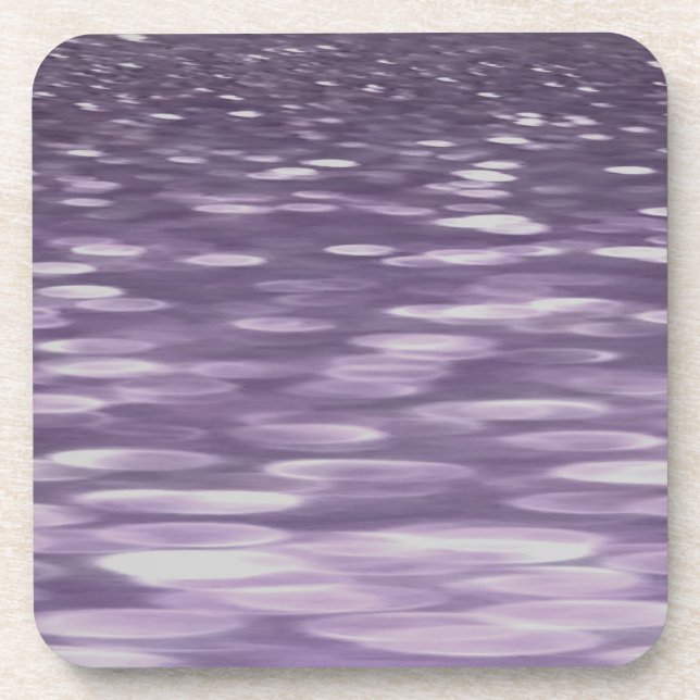 Abstrakte 1: Ultra Violet Shimmer Getränkeuntersetzer (Vorderseite)