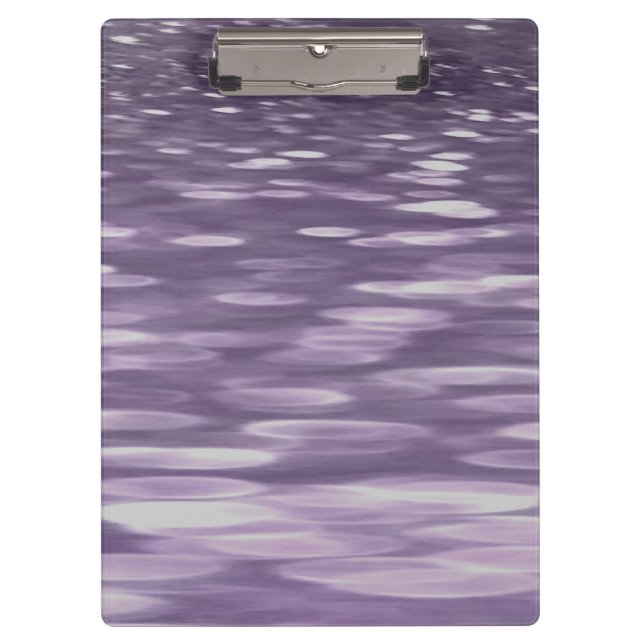 Abstrakte 1: Ultra Violet Shimmer Klemmbrett (Vorderseite)