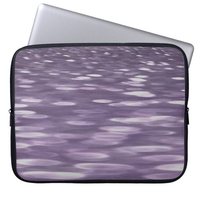 Abstrakte 1: Ultra Violet Shimmer Laptopschutzhülle (Vorderseite)