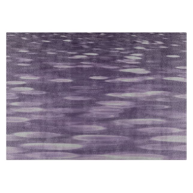 Abstrakte 1: Ultra Violet Shimmer Schneidebrett (Vorderseite)