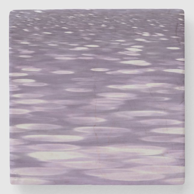 Abstrakte 1: Ultra Violet Shimmer Steinuntersetzer (Vorderseite)
