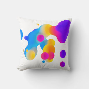 Abstrakte 3D-farbige Gradient-Tropfen Flüssigkeit Kissen