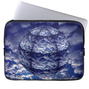 Abstrakte 3D-Wolkenkugel Laptopschutzhülle