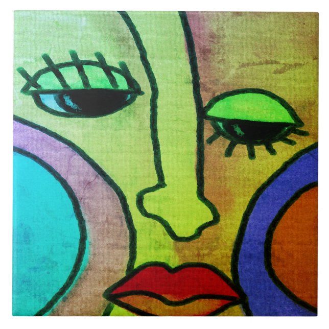 Abstrakte Abbildung 1 Fliese (Vorderseite)