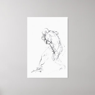 Abstrakte Abbildung in Motion Sketch: Leinwanddruck