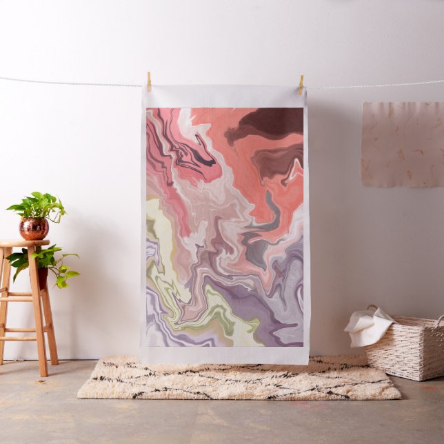 Abstrakte Acryl-Lackierung - farbig Stoff (Beispiel)