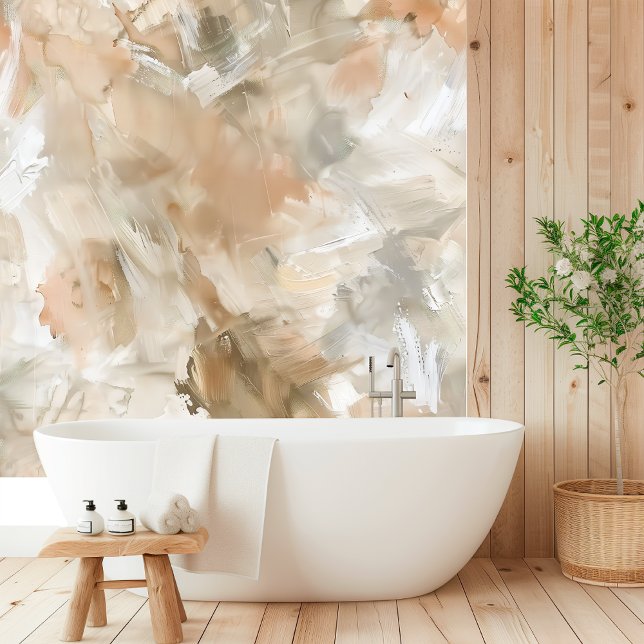 Abstrakte Acryl- und Aquarelltextur | Neutral Tapete (Von Creator hochgeladen)