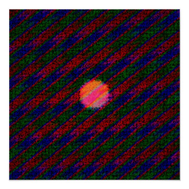 Abstrakte Acrylic Psychedelic Painting Poster (Vorderseite)