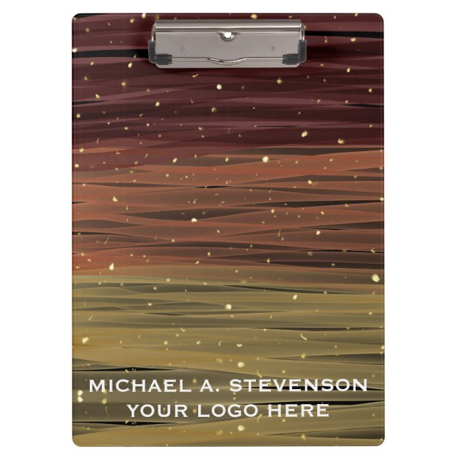 Abstrakte Acryllenstriche Klemmbrett (Vorderseite)