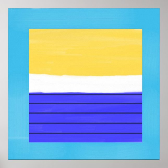 abstrakte Acrylmalerei Poster (Vorne)