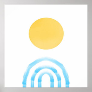 abstrakte Acrylmalerei Poster