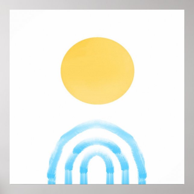 abstrakte Acrylmalerei Poster (Vorne)