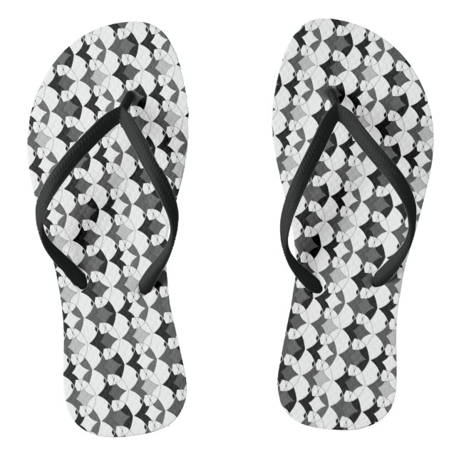 Abstrakte afrikanische Ethno Flip Flops (Fußbett)