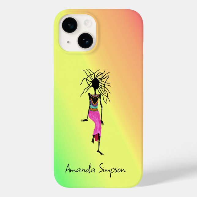 Abstrakte afrikanische Kunst Case-Mate iPhone Hülle (Rückseite)