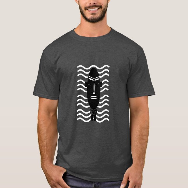 Abstrakte afrikanische moderne indigene Kunst T-Shirt (Vorderseite)