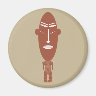 Abstrakte afrikanische Stammeskunst der Ureinwohne Magnet