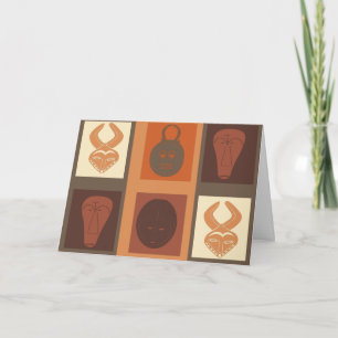 Abstrakte afrikanische Stammeskunst Karte