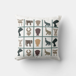 Abstrakte afrikanische Stammeskunst Kissen