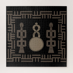Abstrakte afrikanische Stammeskunst Puzzle