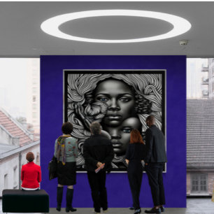 Abstrakte Afroamerikanerinnen Poster