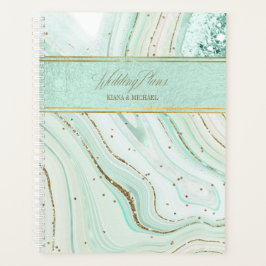 Abstrakte Agate Wedding Mint ID827 Planner Planer