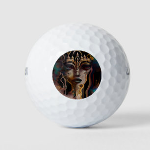 Abstrakte ägyptische Frau Golfball