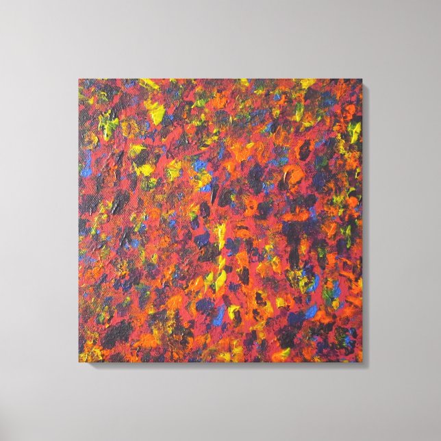 Abstrakte Akryllische Kunstkanvas Leinwanddruck (Vorderseite)