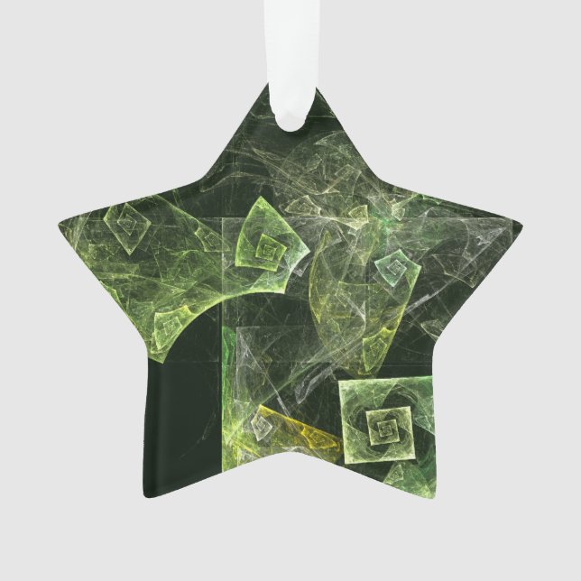 Abstrakte Akrylstern Ornament (Vorderseite)