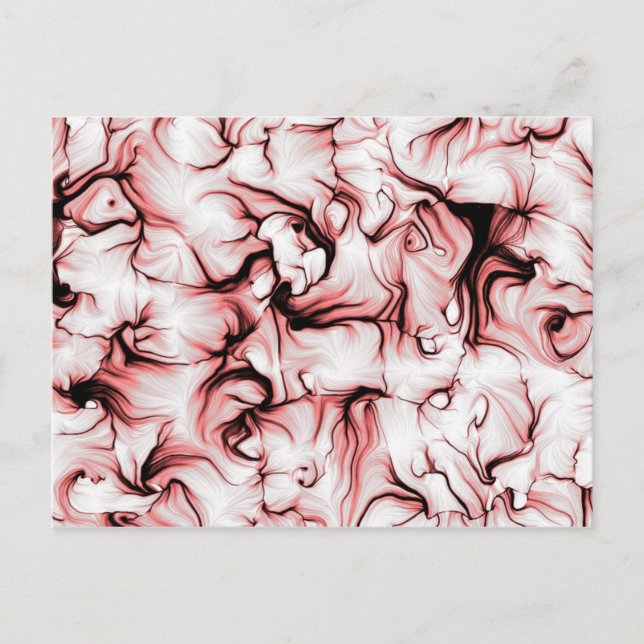 Abstrakte algorithmische Kunst Postkarte (Vorderseite)