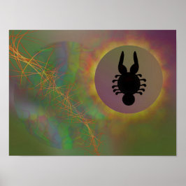 Abstrakte Alien-Finisternis Poster
