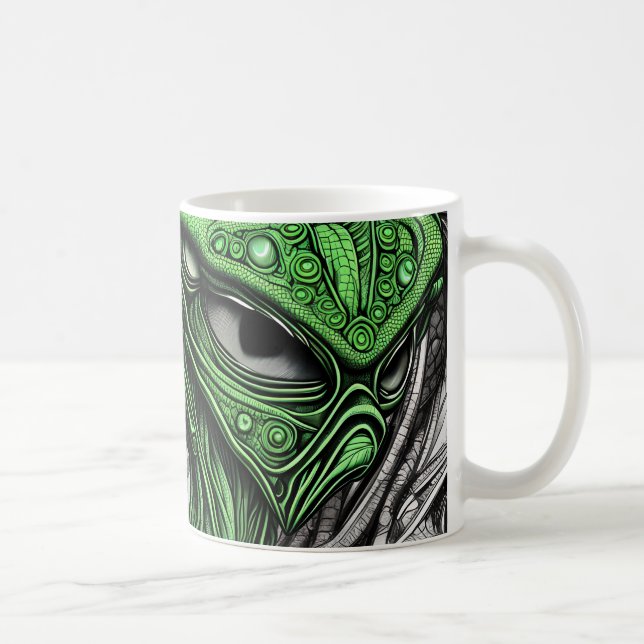 Abstrakte Alien Kaffeetasse (Rechts)