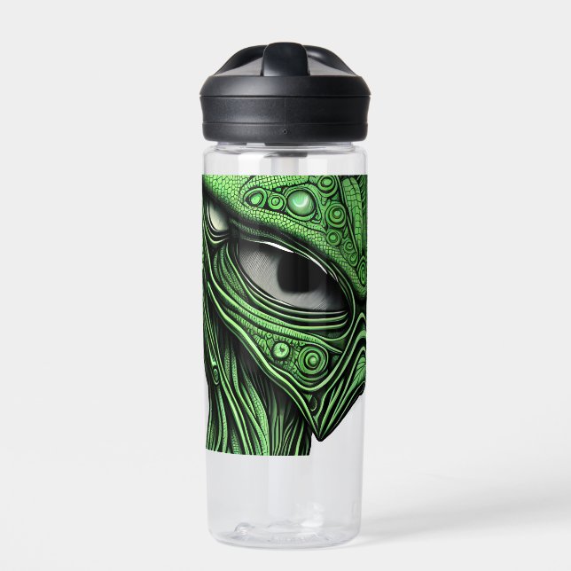 Abstrakte Alien Trinkflasche (Vorderseite)