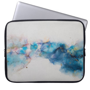 Abstrakte alkoholfreie Tinte Art Background Laptopschutzhülle