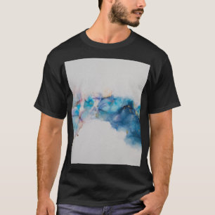 Abstrakte alkoholfreie Tinte Art Background T-Shirt