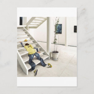 Abstrakte alltägliche Bergtreppen Postkarte
