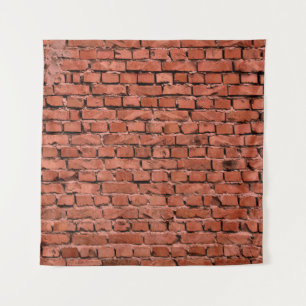 Abstrakte alte Vintag gekrackte Bumpy Rough Brick Wandteppich
