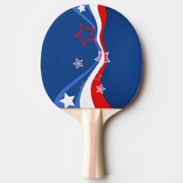 Abstrakte amerikanische Flagge Tischtennis Schläger