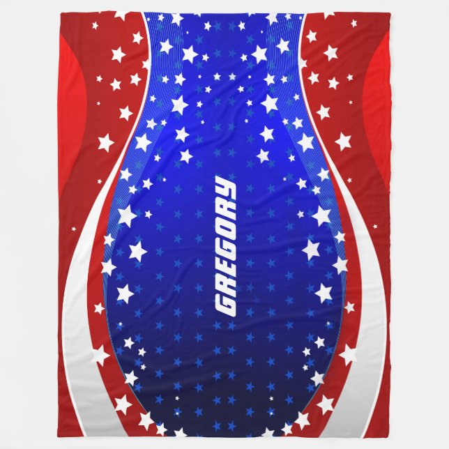 Abstrakte amerikanische Flaggen und Streifen 2 Fleecedecke (Vorderseite)