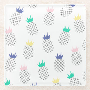 Abstrakte Ananas 2 Glasuntersetzer